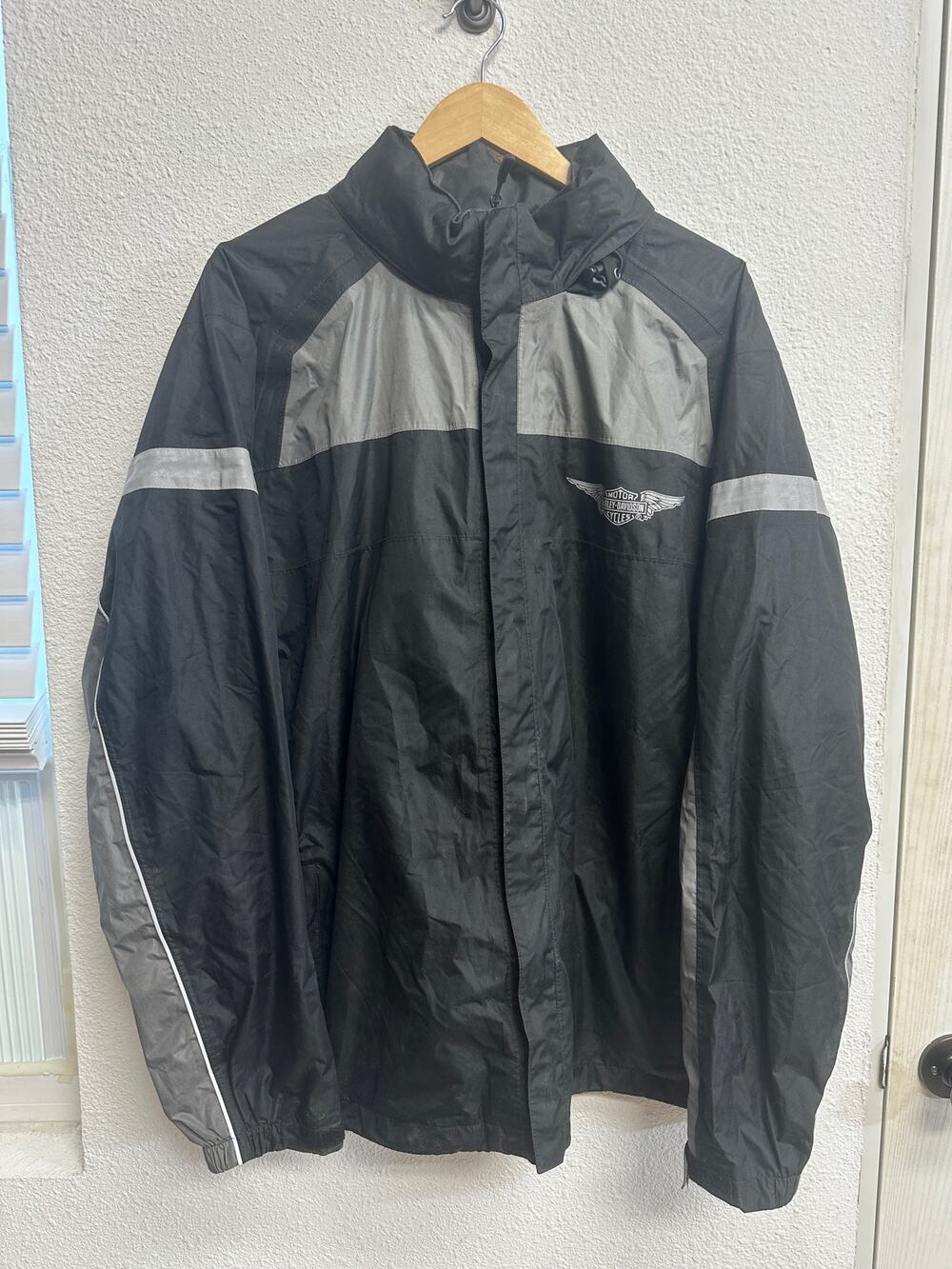 Harley-Davidson Full Speed Reflective Rainsuit Black/Gray Size XL